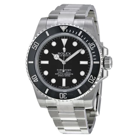 rolex submariner automatic chronometer black dial men's watch|rolex submariner list price 2022.